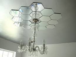 We Wanted A Mirrored Ceiling Medallion And Couldn T Find One Under 500 So We Made Our Own For About 30 Out Of Ca Ceiling Medallions Mirror Ceiling Diy Mirror