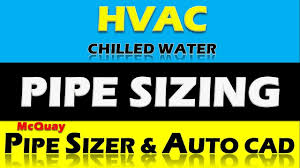 Chilled Water Pipe Designing Design Calculation Pipe Sizer Autocad