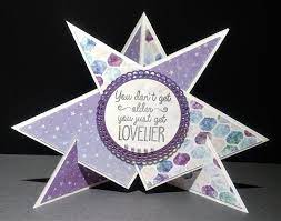 Beyond The Shore Star Shaped Easel Card Shaped Cards Fun Fold Cards Cards Handmade