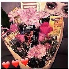 Pin By Azurez Walterz On For Her Makeup Bouquet Gift Makeup Gifts Basket Diy Birthday Gifts For Friends