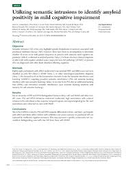 :v jangan liat pas siang bro ntar batal. Pdf Semantic Intrusion Errors Differentiate Amyloid Positive Amnestic Mild Cognitive Impairment From Cognitively Healthy Controls