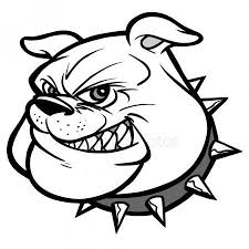 Black And White Bulldog Cartoon Bulldog Mascot Illustration Cartoon Illustration Bulldog Mascot Stock V Spon Mascot Bulldog Illustra Dog Drawing Cartoon Illustration Bulldog Mascot