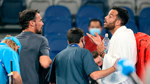 Jun 04, 2021 · federico delbonis said the interruption helped him calm down after stress started to get hold of him toward the end of the second set of his match with fabio fognini. Fabio Fognini Salvatore Caruso Clash On Court After Australian Open Five Set Epic