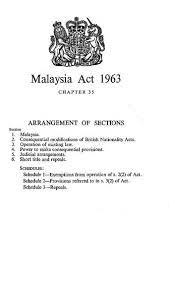 The supreme law of the land—the constitution of malaysia—sets out the legal framework and rights. Datei Malaysia Act 1963 Pdf Wikipedia