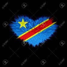 The Heart Of Democratic Republic Of The Congo Flag Abstract Background Stock Photo Picture And Royalty Free Image Image 84731783