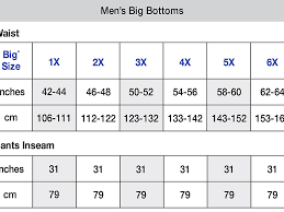 62 Perspicuous Mens Jeans Size Chart Height