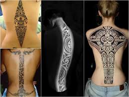 Polynesische Tattoos Maori Rucken Frauen Wirbelsaule Maori Tattoos Polynesische Tattoo Frauen Tattoos Frauen