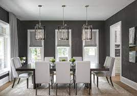 The modern table with its glossy lacquered top brings a modish vibe while the brown leather seats. Main Street Transitional Dining Room Toronto By Soda Pop Design Inc Houzz