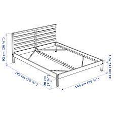 Ikea king size metal noresund black bed frame inc. Tarva Bed Frame Pine Luroy Full Ikea