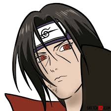 Itachi is one of the few survivors of the uchiha clan.itachi is saske's older brother.he is dark hair tall man with a gloomy look. How To Draw Itachi S Face Naruto Anime Sketchok Easy Drawing Guides