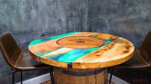 Barrel Epoxy Table Youtube