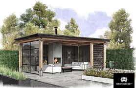 Holzerner Gartenraum Mit Glasfront Im Grunanlage Garten Gartenhaus Gartenraum Glasfront Holzerner Gartenraum Garten Aussenterasse