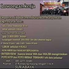 Rumah sakit umum pku muhammadiyah purbalingga membuka lowongan kerja untuk posisi : Karyawan Depot Nasi Babat Atmago