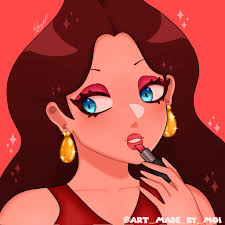 Make-UP 💄👑💞 art by @artmadebymoi : r/Mario