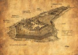 SUBMERGED FORTRESS OF DOOM: An island fort under the St. Lawrence River