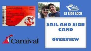 Maybe you would like to learn more about one of these? Carnival Cruise Sail And Sign Card Overview Youtube