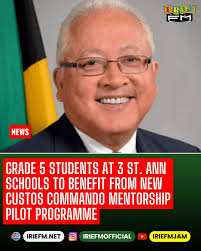 Grade-Five students at three St. Ann schools are to receive dedicated  guidance and encouragement through a new Custos Commando Mentorship pilot  programme, launched by the St. Ann Justices of the Peace Association.