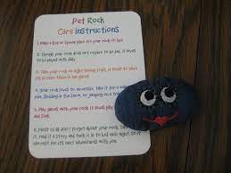 Pet Rock Manual Pet Rocks Tween Crafts Halloween Crafts For Kids