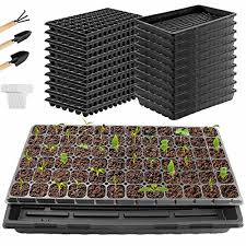 Self-Watering Seed Starter Tray with Grow Light and Heat Mat