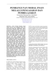 Pembangunan kapasiti dan pembangunan modal insan. Top Pdf Pembangunan Modal Insan