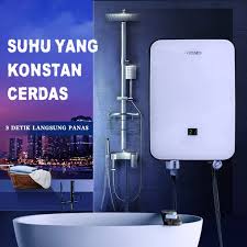 Bila kamu memiliki bathub pada kamar mandi, perlu setidaknya memiliki water heater dengan kapasitas 80 liter. Water Heater Instan Pemanas Air Listrik Digital Led Display Lazada Indonesia