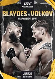 Mma fighting has ufc fight island 7 results for the holloway vs. Ufc On Espn Blaydes Vs Volkov Wikipedia