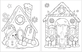 40+ gingerbread house coloring pages free for printing and coloring. Free Printable Gingerbread House Coloring Pages The Artisan Life