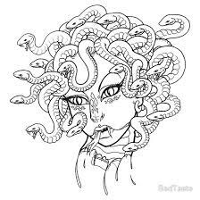 Click the button below to download and print this coloring sheet. Medusa T Shirt By Badtaste Medusa Drawing Easy Drawings Marquesan Tattoos