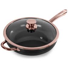 Buy Tower Linear 28cm Multi Pan Black And Rose Gold Saucepans Argos In 2020 Rose Gold Kitchen Rose Gold Rose Gold Plates