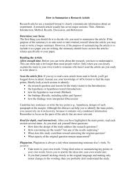 Check spelling or type a new query. How To Summarize A Research Article Research Articles Use A