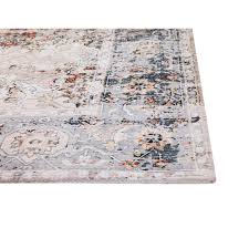 Abacasa Rose Carmelita Grey Black Ivory Brown Rust Area Rug 8709 5x8