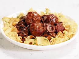 Veal And Pork Meatballs With Mushroom Gravy And Egg Noodles Recipe Pork Meatballs Mushroom Gravy Veal Recipes