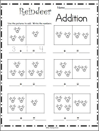 Reindeer Addition Math Worksheet Madebyteachers Christmas Math Worksheets Kindergarten Worksheets Math Worksheet