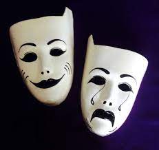 Classic Quot Comedy And Tragedy Quot Theater Masks Handmade Of Paper Mache And Signed By Renowned Mexican Artist Theatre Masks Comedy And Tragedy Drama Masks