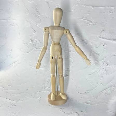 12 Inch Mannequin Mini Mannequin Wooden 12" (Male, Female) – Project  Workshop PH