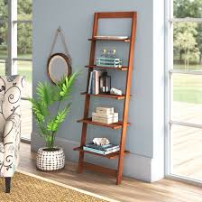A dutchcrafters solid wood bookcase isn't just for the office. Highland Dunes Wabansia 50 H X 16 25 W Solid Wood Ladder Bookcase Reviews Wayfair