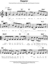 You can now find loads of easy online resources to get started! Marshmello Bastille Happier Sheet Music For Beginners In C Major Download Print Sku Mn0193926