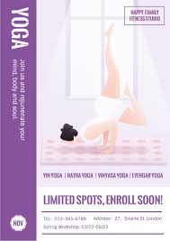 Whether you are a new or experienced yoga student, we have a yoga class online for you. Online Yoga Class Posters Poster Template Fotor Design Maker