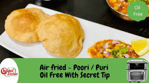 Oil Free Poori Recipe In Air Fryer How To Make Puri Without Any Oil Puri In Vortex Plus Air Frye In 2021 Indian Food Recipes Air Fryer Oven Recipes Indian Breakfast