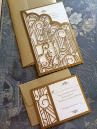 Art Deco Great Gatsby Personalized Pcket Wedding Invitation Etsy Art Deco Invitations Art Deco Wedding Invitations Deco Invitations