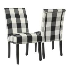 Rounding Out Your Decor While Providing Sensible Seating Arrangements In Small Spaces Side Cha Parsons Dining Chairs Dining Chairs Black And White Dining Room
