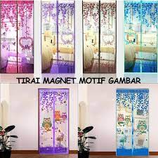 Tirai magnet taiwan motif hello kitty hijau. Tirai Magnet Motif Gambar Tirai Anti Nyamuk Mosquito Net Shopee Indonesia