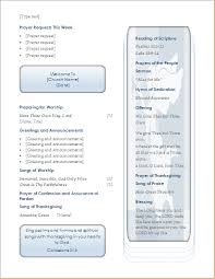 Church Program Template For Ms Word And Writer Document Hub