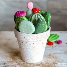 The name cacti or cactus has been adopted by the masses as the universal term to describe succulent perhaps no other taxon is more commonly confused with true cacti than that of euphorbia. Cactus Painted Rocks Crafts By Amanda Clay Pot Crafts