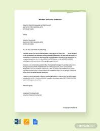 Maternity Leave Letter To Employer Template Free Pdf Google Docs Word Template Net Maternity Leave Lettering Job Cover Letter
