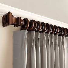 Kirsch 2 Inch Wood Trends Drapery Hardware Set Wooden Curtain Rods Drapery Hardware Wood Curtain Rods