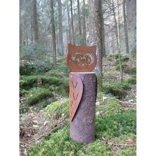 Kleine holzstämme 1 säge bohrmaschine. Rost Eule Resi 21 Cm Hoch Mit Baumstamm