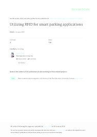 PDF) Utilizing RFID for smart parking applications | Zeydin Pala and Nihat Inanc - Academia.edu
