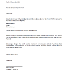 Pergerakan Bersyarat Pkpb Contoh Surat Kebenaran Bekerja Semasa Pkpb