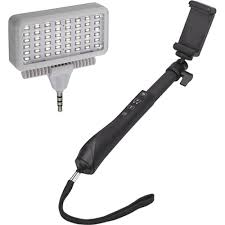 Polaroid Selfie Stick With Mobile Led Light Set Kit B H Photo